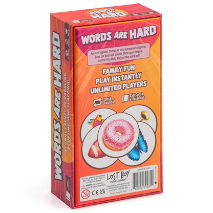 Words Are Hard - Fast Family Card Game! – Christmas Gift Party Card Game Christmas For Kids, Friends and Families for Game Night