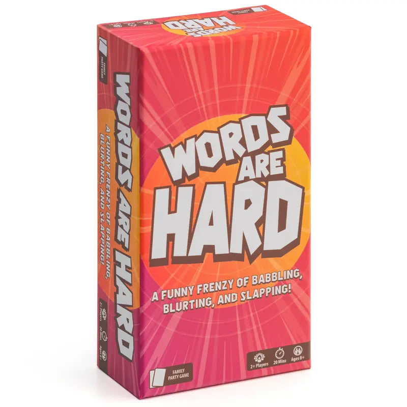 Words Are Hard - Fast Family Card Game! – Christmas Gift Party Card Game Christmas For Kids, Friends and Families for Game Night